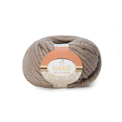 Nako Yarn - NAKO PURE WOOL PLUS KNİTTİNG YARN 257 Latte