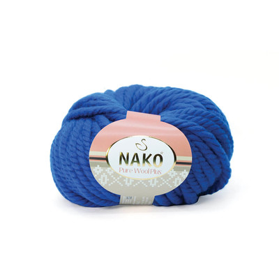 Nako Yarn - NAKO PURE WOOL PLUS KNİTTİNG YARN 5329 Royal Blue