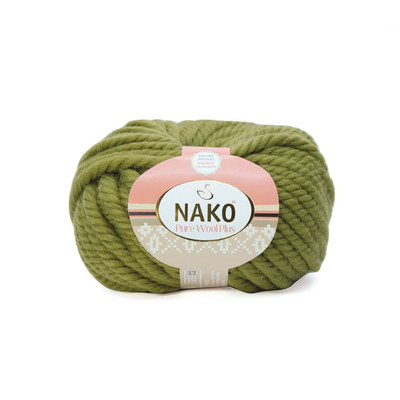 Nako Yarn - NAKO PURE WOOL PLUS KNİTTİNG YARN 853 Moss