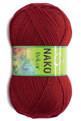 Nako Yarn - NAKO REKOR YARN 1175 Dark Red