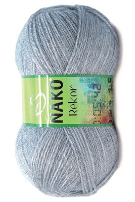 Nako Yarn - NAKO REKOR YARN 195 Light Grey Melange