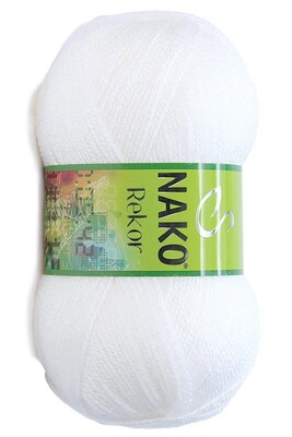 Nako Yarn - NAKO REKOR YARN 208 White