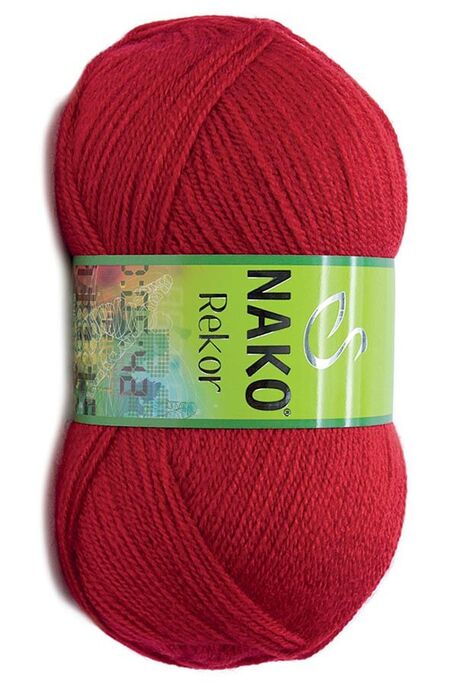 Nako Yarn - NAKO REKOR YARN 251 Red