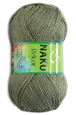 Nako Yarn - NAKO REKOR YARN 268 Khaki Green