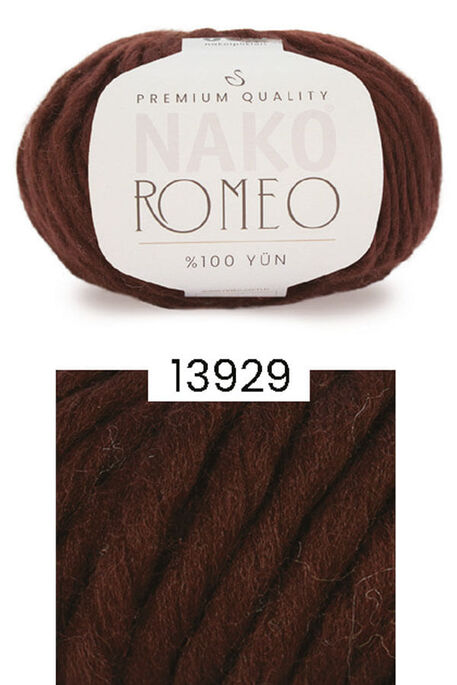 Nako Yarn - NAKO ROMEO KNİTTİNG YARN 13929 Dark Brown