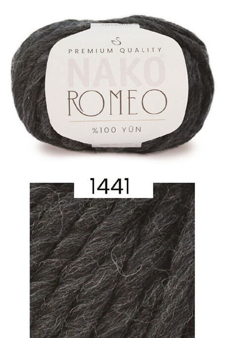 Nako Yarn - NAKO ROMEO KNİTTİNG YARN 1441 Anthracite