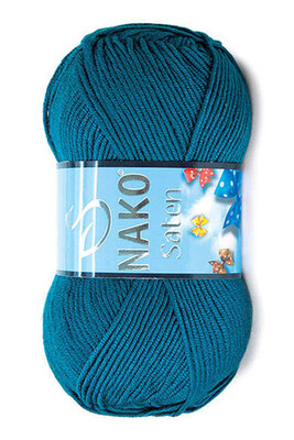 Nako Yarn - NAKO SATEN KNİTTİNG YARN 10328 Petrol