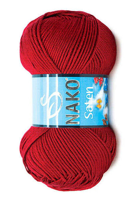 Nako Yarn - NAKO SATEN KNİTTİNG YARN 1175 Dark Red