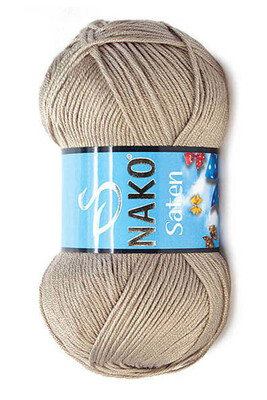 Nako Yarn - NAKO SATEN KNİTTİNG YARN 1199 Taupe