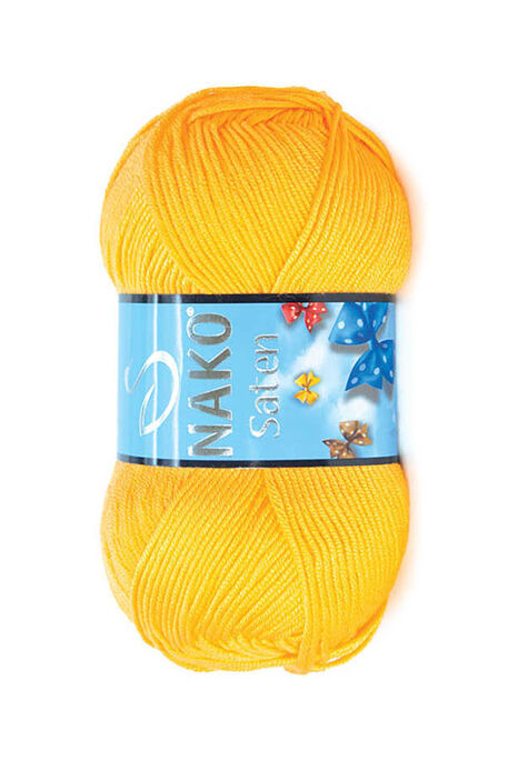 Nako Yarn - NAKO SATEN KNİTTİNG YARN 184 Yellow