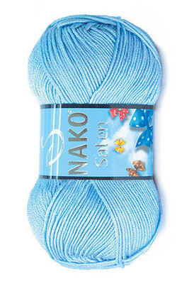 Nako Yarn - NAKO SATEN KNİTTİNG YARN 214 Horizon Blue