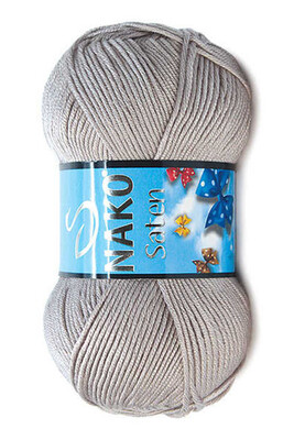 Nako Yarn - NAKO SATEN KNİTTİNG YARN 3079 Grey Mauve