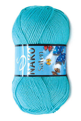 Nako Yarn - NAKO SATEN KNİTTİNG YARN 3323 Turquoise