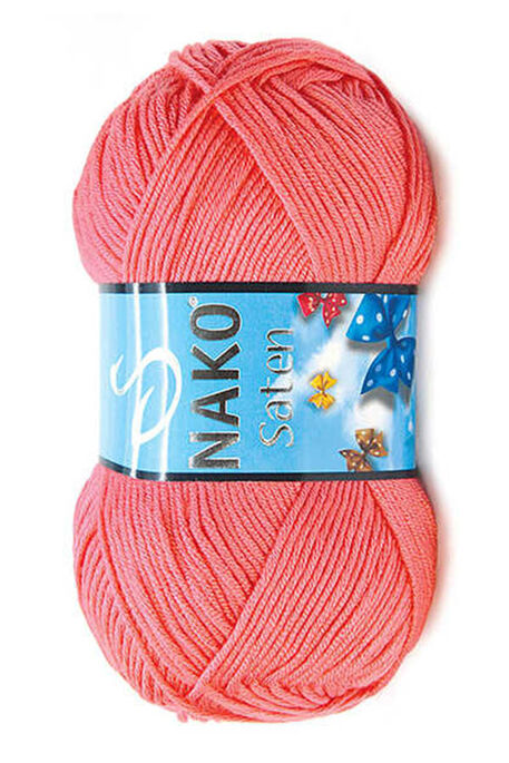 Nako Yarn - NAKO SATEN KNİTTİNG YARN 3655 Light Coral