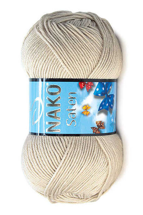 Nako Yarn - NAKO SATEN KNİTTİNG YARN 6383 Mushroom