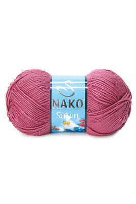 Nako Yarn - NAKO SATEN KNİTTİNG YARN 6578 Dark Pink