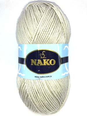 Nako Yarn - NAKO SATEN KNİTTİNG YARN 6690 Light Beige