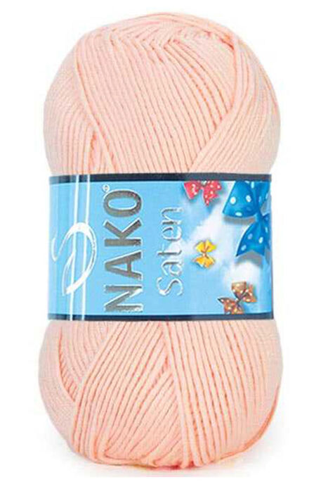 Nako Yarn - NAKO SATEN KNİTTİNG YARN 99054 Light Pinkish Orange