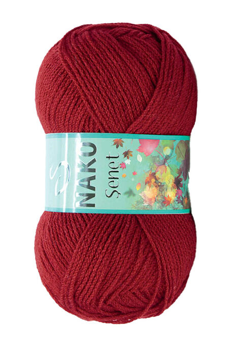 Nako Yarn - NAKO ŞENET KNİTTİNG YARN 1175 Dark Red