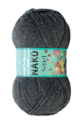 Nako Yarn - NAKO ŞENET KNİTTİNG YARN 193 Dark Grey Melangej