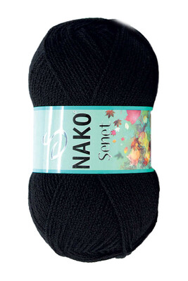 Nako Yarn - NAKO ŞENET KNİTTİNG YARN 217 Black