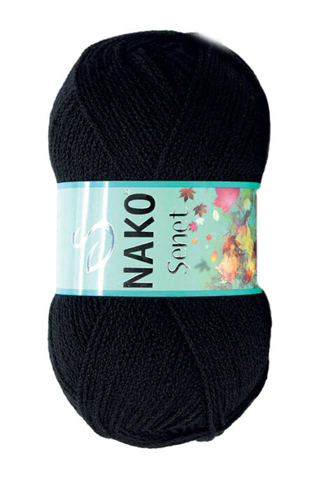 Nako Yarn - NAKO ŞENET KNİTTİNG YARN 217 Black