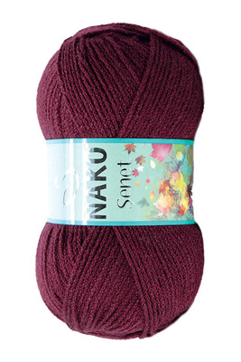 Nako Yarn - NAKO ŞENET KNİTTİNG YARN 999 Dark Red