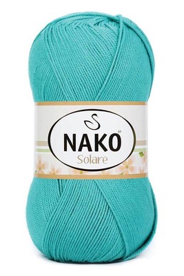 Nako Yarn - NAKO SOLARE KNİTTİNG YARN 11246 Cyan Blue