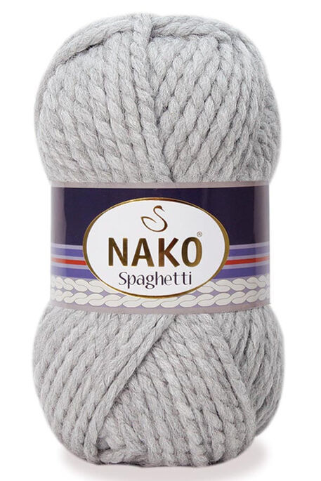 Nako Yarn - NAKO SPAGHETTİ 195 Light Grey Melange