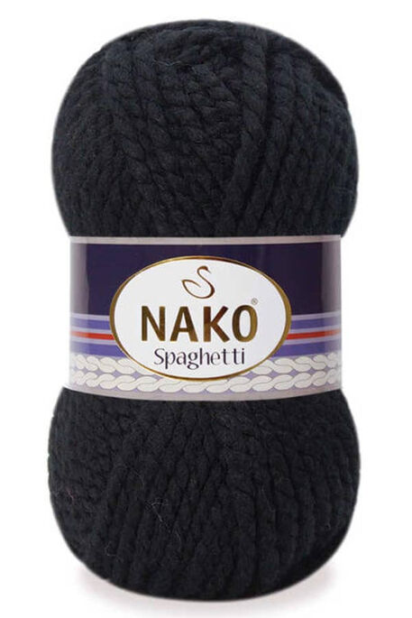 Nako Yarn - NAKO SPAGHETTİ 217 Black