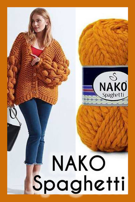 Nako Yarn - NAKO SPAGHETTİ 941 Mustard