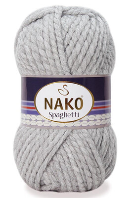 Nako Yarn - NAKO SPAGHETTİ YARN 195 Light Grey Melange