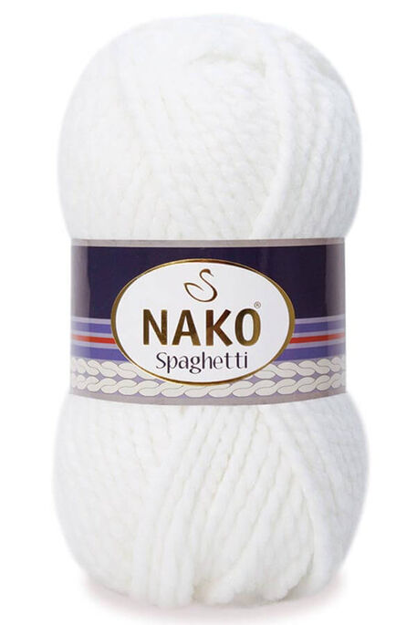 Nako Yarn - NAKO SPAGHETTİ YARN 208 White