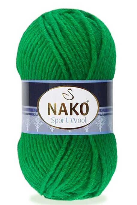 Nako Yarn - NAKO SPORT WOOL 11347 Çimen Yeşil