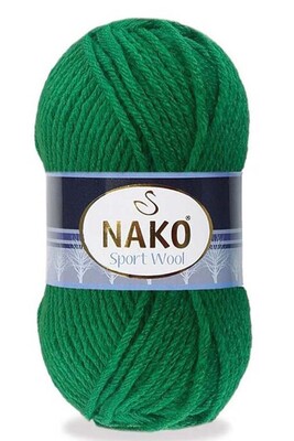 Nako Yarn - NAKO SPORT WOOL 13871 Çam Yeşili