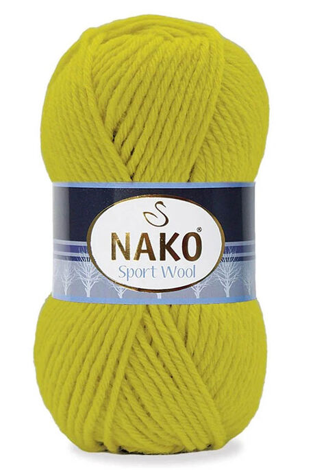 Nako Yarn - NAKO SPORT WOOL 13872 Fıstık Yeşili