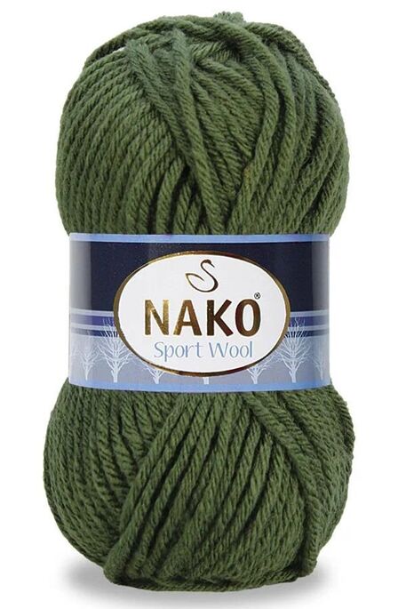 Nako Yarn - NAKO SPORT WOOL 14431 Koyu Yeşil