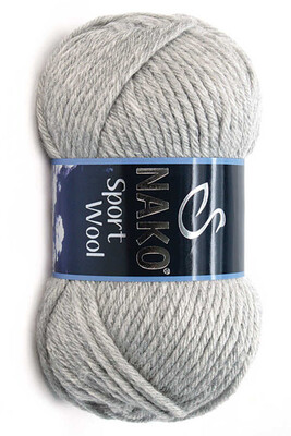 NAKO - NAKO SPORT WOOL 195 Açık Gri Melanj