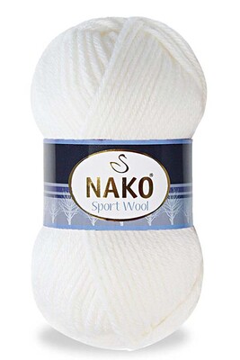 NAKO SPORT WOOL 208 Beyaz - Thumbnail