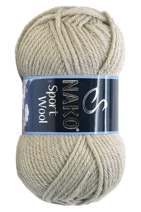 Nako Yarn - NAKO SPORT WOOL YARN 10007 Pebble