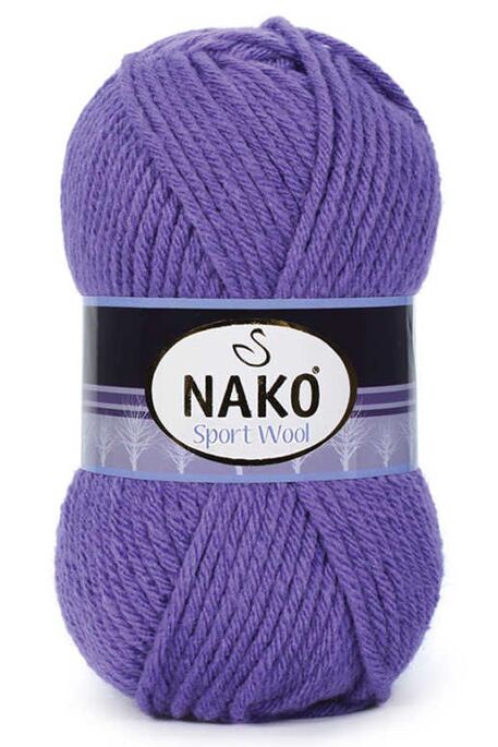 Nako Yarn - NAKO SPORT WOOL YARN 10287 Purple