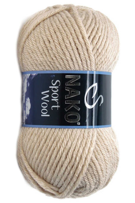 Nako Yarn - NAKO SPORT WOOL YARN 23116 Sand Beige