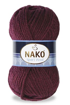 Nako Yarn - NAKO SPORT WOOL YARN 3718 Dark Violet