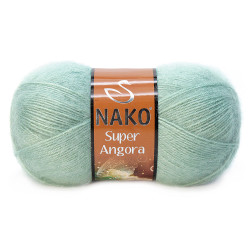 Nako Yarn - NAKO SÜPER ANGORA KNİTTİNG YARN 292 Almond Green Color