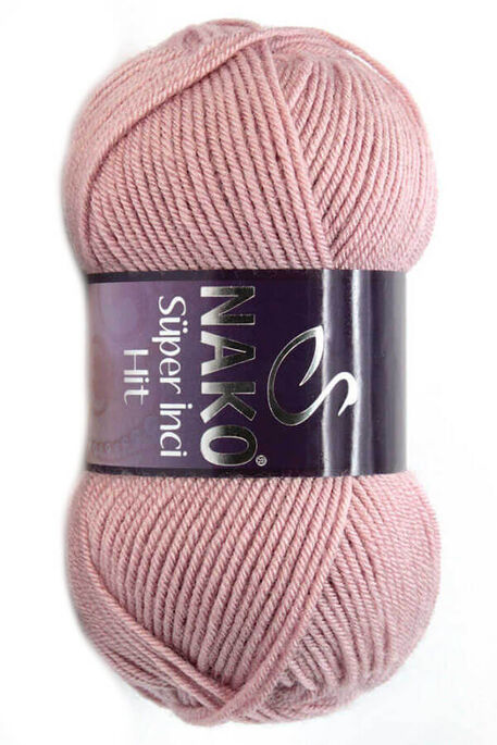 Nako Yarn - NAKO SÜPER İNCİ HİT KNİTTİNG YARN 10275 Pinkish Powder