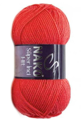 Nako Yarn - NAKO SÜPER İNCİ HİT KNİTTİNG YARN 10392 Vermilion