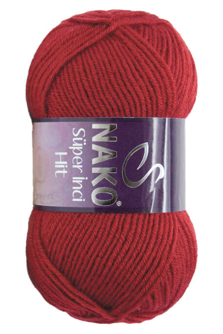 Nako Yarn - NAKO SÜPER İNCİ HİT KNİTTİNG YARN 1175 Dark Red