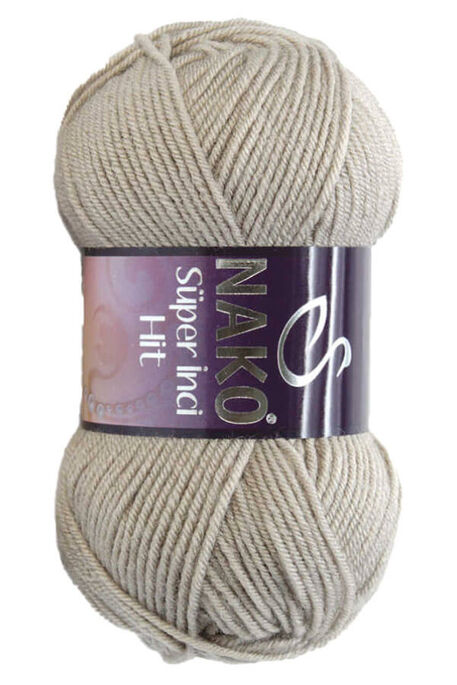 Nako Yarn - NAKO SÜPER İNCİ HİT KNİTTİNG YARN 1199 Taupe