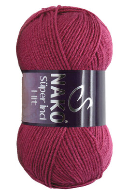 Nako Yarn - NAKO SÜPER İNCİ HİT KNİTTİNG YARN 2187 Maroon