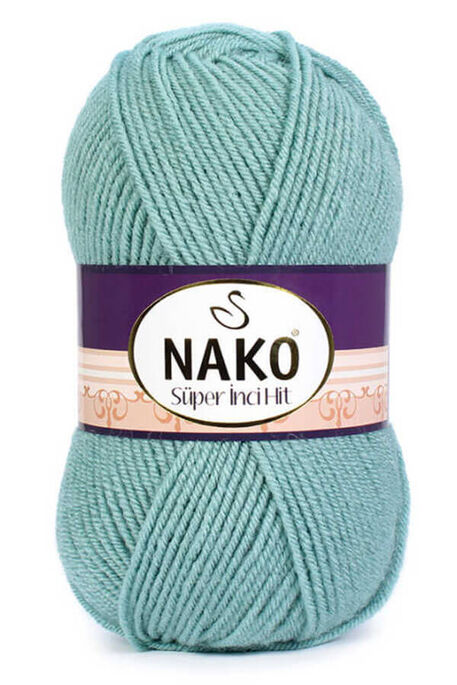 Nako Yarn - NAKO SÜPER İNCİ HİT KNİTTİNG YARN 2524  Mint